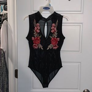Sheer Floral Bodysuit